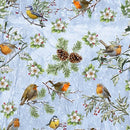 Winter Cottage Ice Blue Texture